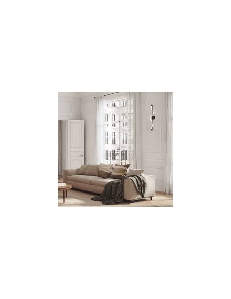 Détail applique murale LED Fugaz aluminium finition or design élégant IP20
