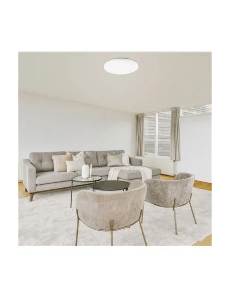 Plafonnier LED Zero CCT installé dans petit espace moderne lumineux