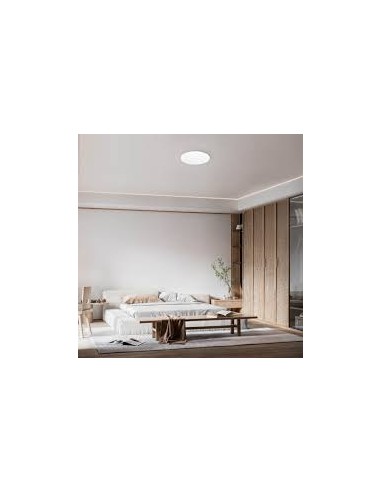 Plafonnier LED Slim CCT installé au plafond intérieur moderne lumineux