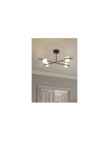 Suspension LED Cuba installée dans grand salon moderne élégant