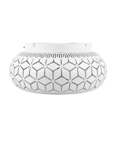 Plafonnier Bidar blanc mat Ø50 cm design moderne minimaliste Trio 2