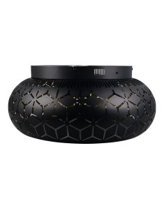 Plafonnier ventilateur Bidar noir et or Ø50 cm design moderne élégant Trio 2