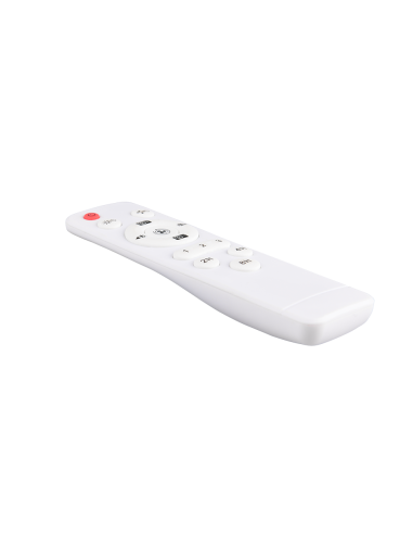 Plafonnier ventilateur PAJALA installé dans petite pièce moderne