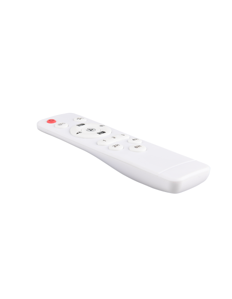 Plafonnier ventilateur PAJALA installé dans petite pièce moderne