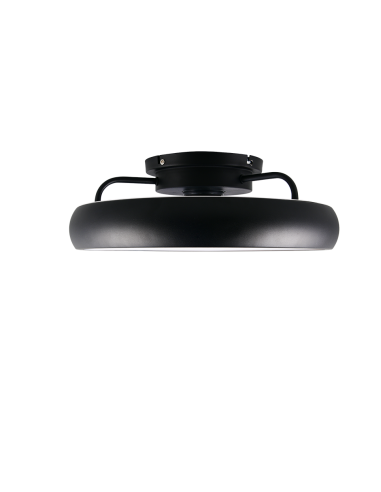 Plafonnier ventilateur MUONIO LED 20W 40 cm noir