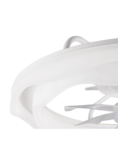 Ventilateur plafonnier SKAULO avec télécommande et lumière dimmable