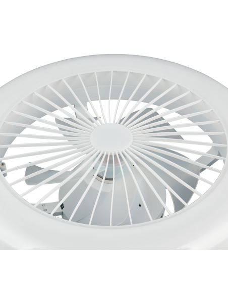 Plafonnier ventilateur MORA LED 13W 45 cm blanc