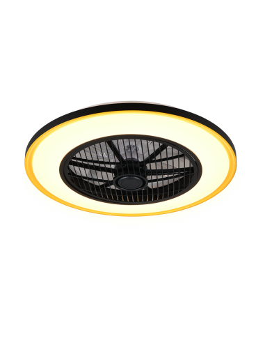 Ventilateur plafonnier VARPULA avec télécommande et éclairage CCT