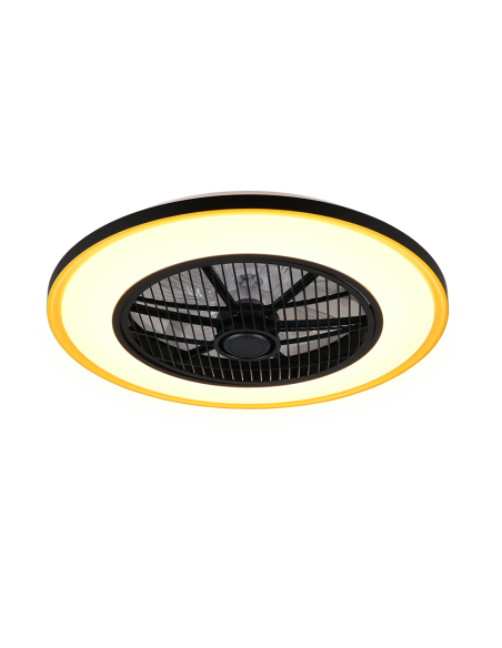 Ventilateur plafonnier VARPULA avec télécommande et éclairage CCT