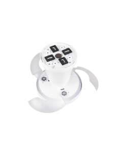 Plafonnier ventilateur TAMPERE LED blanc grand format 71 cm 2