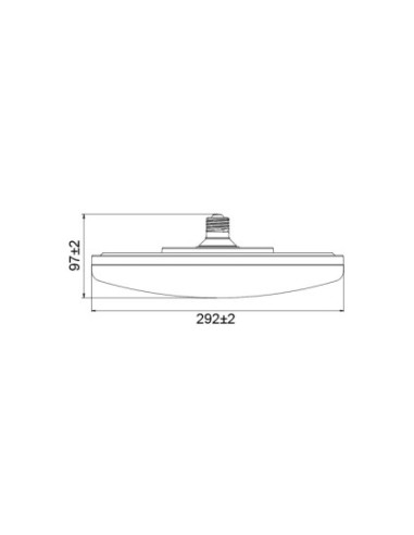 Ampoule E27 CCT 2700K- 3200K- 4000K  30W 2800LM - Mantra