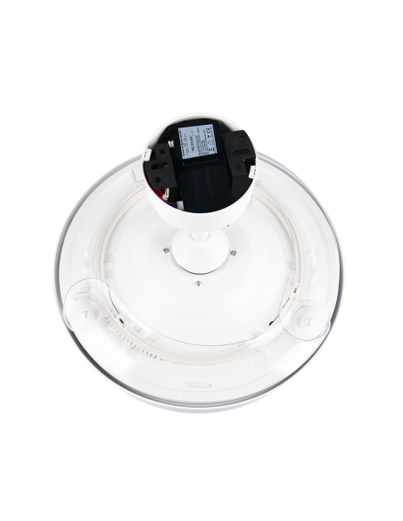 Plafonnier LED ventilateur 30W 3500lm CCT 2700-6500K réglable hauteur Ø106cm blanc IP20 - Trio KERAVA