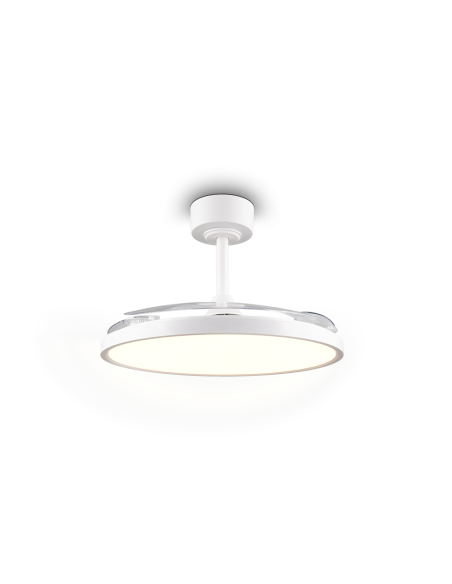 Plafonnier ventilateur KASFJORD LED 30W blanc