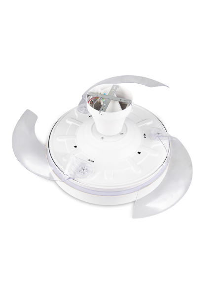 Plafonnier ventilateur VANSBRO LED 32W blanc