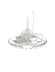 Ventilateur plafond LED OSLO IP44 blanc design moderne 20W 2
