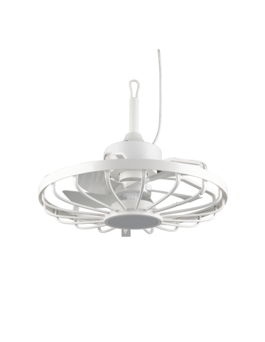 Ventilateur plafond LED OSLO IP44 blanc 20W
