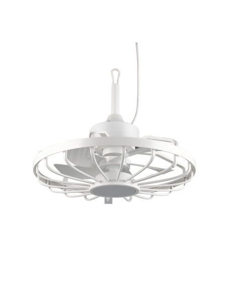 Ventilateur plafond LED OSLO IP44 blanc 20W