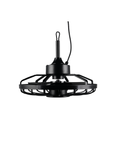 Ventilateur plafond LED OSLO noir IP44 design moderne 20W 2