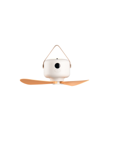 Ventilateur plafond LED RENA compact blanc rechargeable USB-C 2