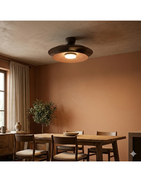 Ventilateur plafond Diam. 106cm 20W 3000/5000K Café - Mantra - Patagonia