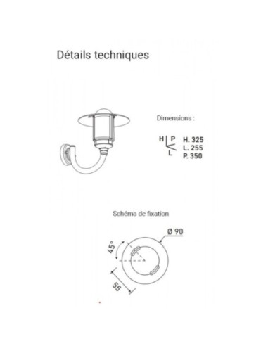 Applique extérieure Led Newpark gris clair - Roger Pradier Leluminaireled.com