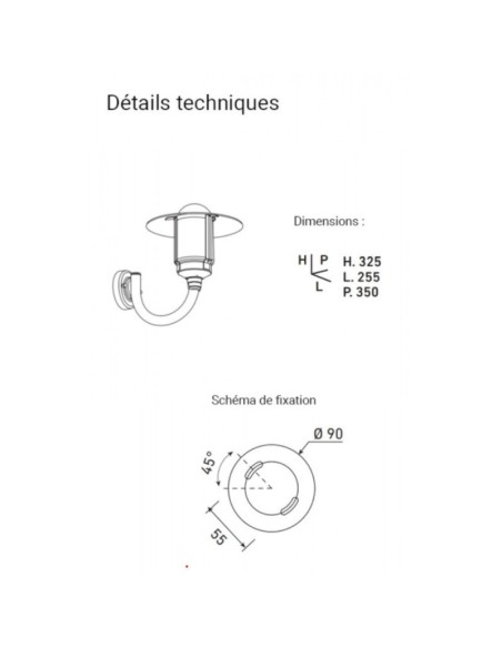 Applique extérieure Led Newpark gris clair - Roger Pradier Leluminaireled.com