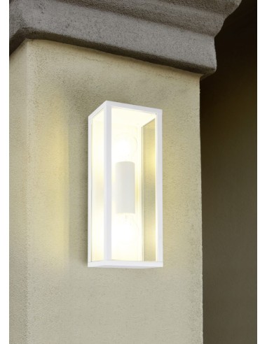 Applique murale extérieure GARONNE E27 IP44 blanc mat
