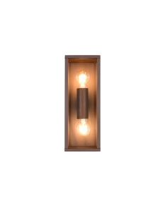 Applique extérieure GARONNE rouille 2xE27 avec verre transparent 2