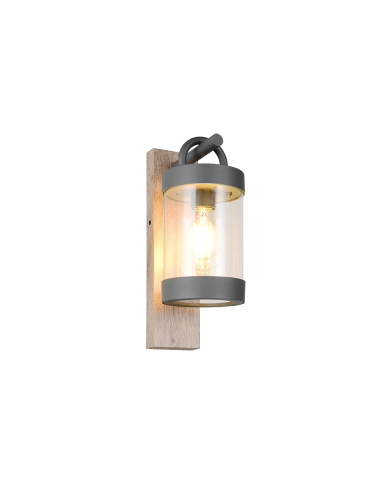 Applique extérieure SAMBESI imitation bois design naturel