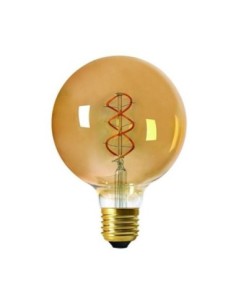 Ampoule Led décorative filament E27 G95 5 W ambrée - Girard-Sudron Leluminaireled.com 2