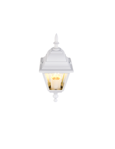 Applique extérieure LIVENZA blanc mat design rétro élégant 2