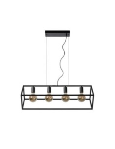 Suspension Led noire Fabian 4 points lumineux - Lucide Leluminaireled.com 2