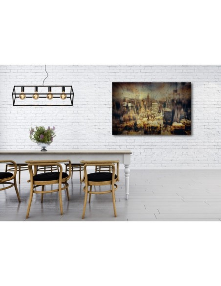 Suspension Led noire Fabian 4 points lumineux - Lucide Leluminaireled.com