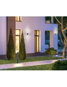 Petite applique extérieure Hoosic anthracite avec détecteur de mouvement IP44 2