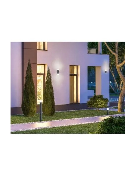 Applique murale compacte Hoosic E27 pour entrée et balcon extérieur