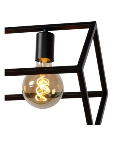 Suspension Led noire Fabian 4 points lumineux - Lucide Leluminaireled.com