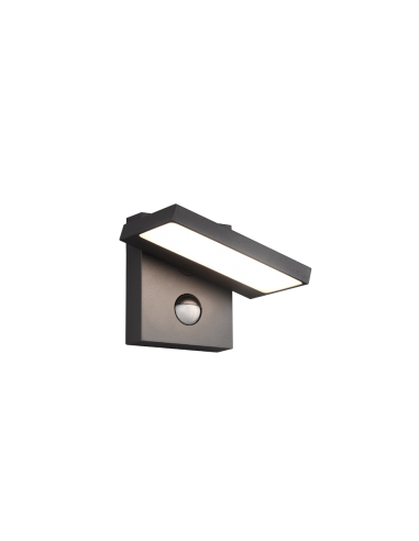 Applique LED extérieure Horton anthracite 8W 1000 lumens avec détecteur IP54