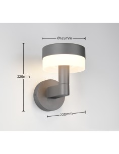 Applique LED extérieure Mackenzie anthracite 8W 800 lumens IP54 2