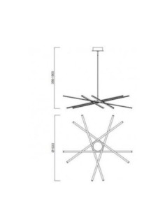 Suspension Led Star XXL - Mantra Leluminaireled.com 2