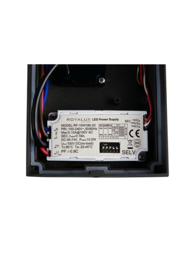 Applique LED Ravi 13W 1500lm IP65 CCT réglable noir