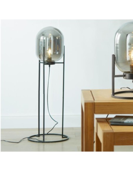 Lampadaire Led verre fumé - Fischer & Honsel - Regi Leluminaireled.com