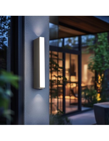 Applique LED MARNE avec éclairage haut et bas pour façade moderne