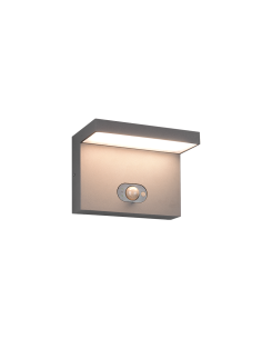Applique extérieure LED BLYDE solaire anthracite avec détecteur de mouvement