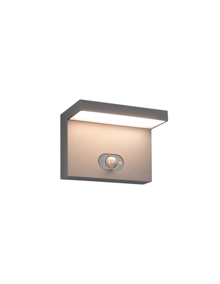 Applique extérieure LED BLYDE solaire anthracite avec détecteur de mouvement
