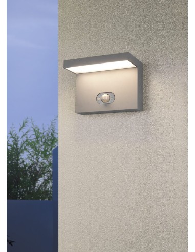 Luminaire mural BLYDE hybride solaire et secteur IP65 700 lumens