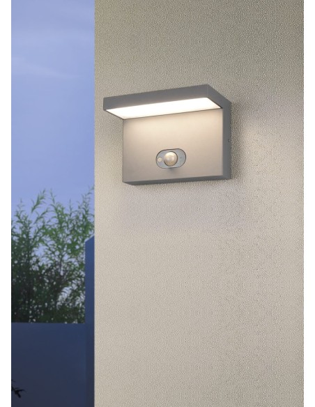 Luminaire mural BLYDE hybride solaire et secteur IP65 700 lumens