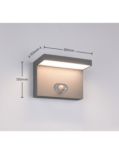 Applique LED BLYDE avec détecteur crépusculaire et lumière réglable 2300K 4000K