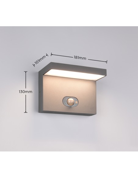Applique LED BLYDE avec détecteur crépusculaire et lumière réglable 2300K 4000K
