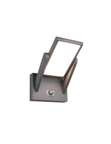 Applique extérieure LED MALAWI anthracite solaire avec détecteur de mouvement