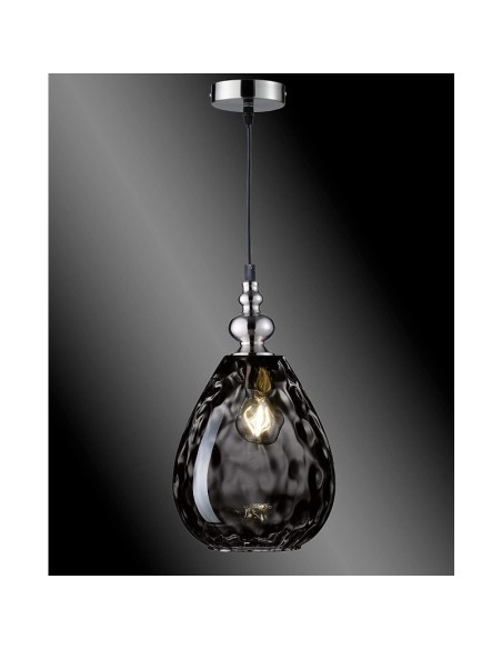Suspension Led verre forme goutte - Fischer & Honsel - Uller Leluminaireled.com